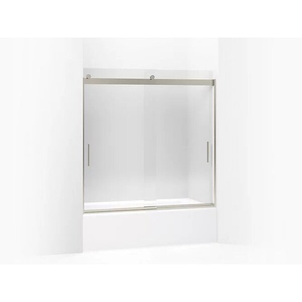 Kohler Levity(R) Sliding Bath Door, 59-3/4" H X 56-5/8 - 59-5/8" W, With 1/4" Thick Crystal Clear Glass And Blade Handles 706002-L-MX - main